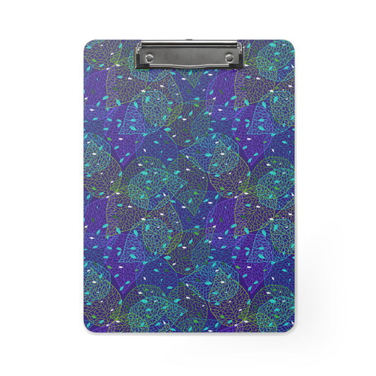 Iridescent Leaves Organizer Clipboard