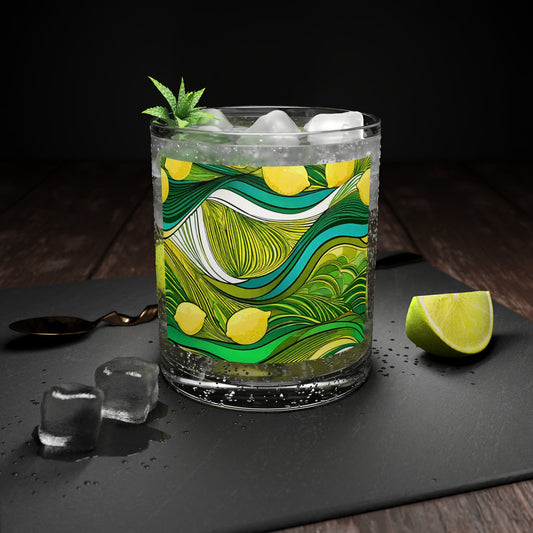 Modern Lemon Waves Cocktail Party Beverage Entertaining Beverage Bar Glass