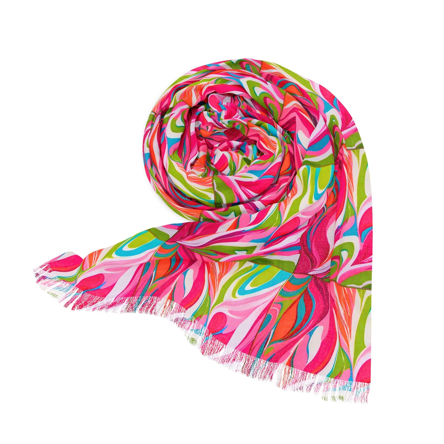 1960s Italian Via Strozzi Mod Vintage Fashion Girl Hot Pink Stylish Fashionista Light Scarf