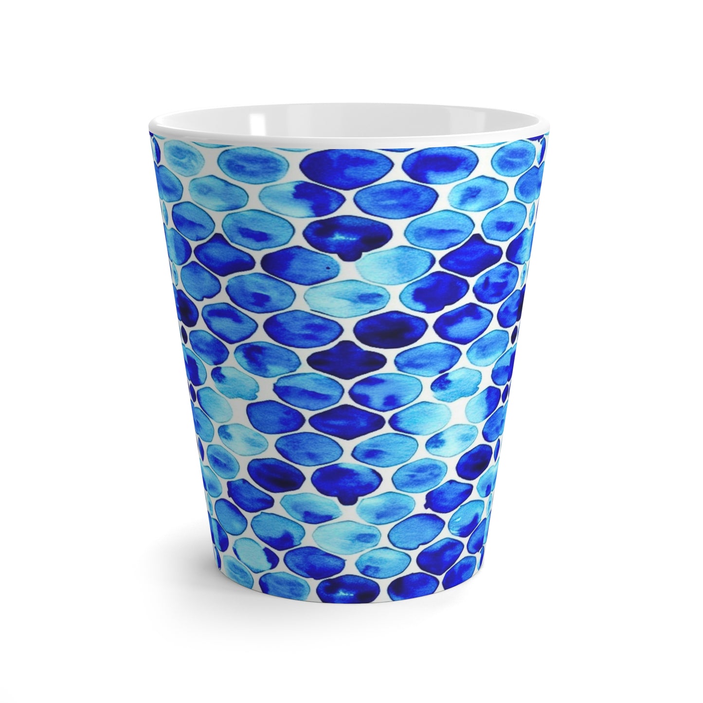 Blue Sea Glass Cappuccino Beverage Latte Mug