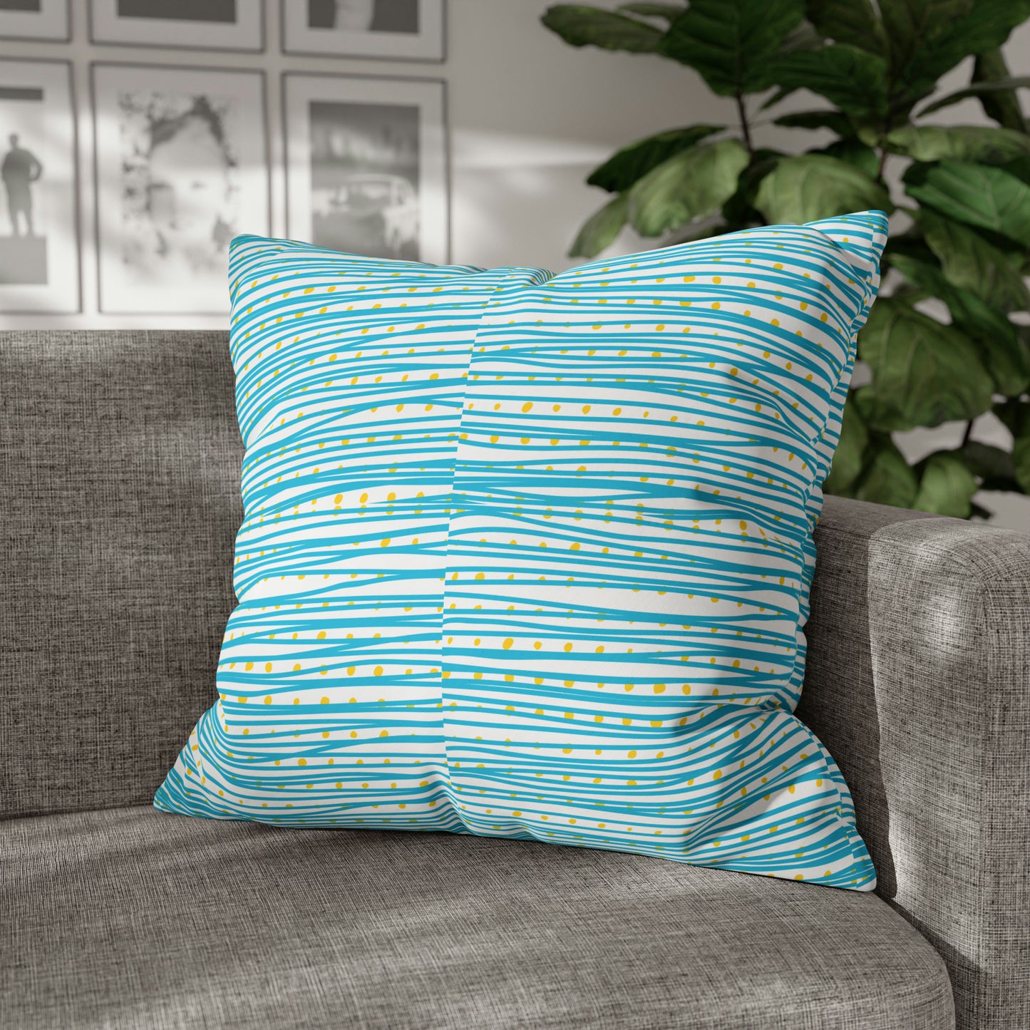 Pool Splash Summer Decorative Spun Polyester Pillow Cover