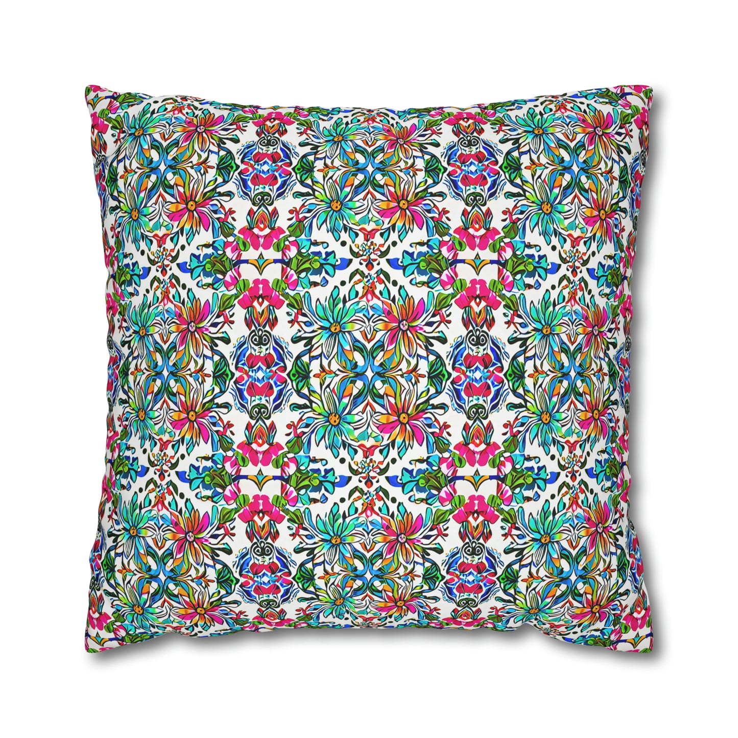 Chelsea Spring Flowers Decorative Spun Polyester Pillow Cover