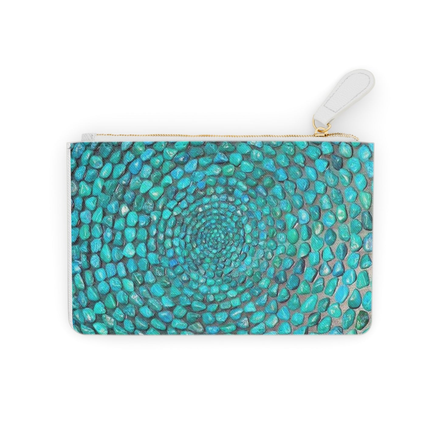 Turquoise Stones Natural Coin Purse Lipstick Mini Pouch Clutch Bag