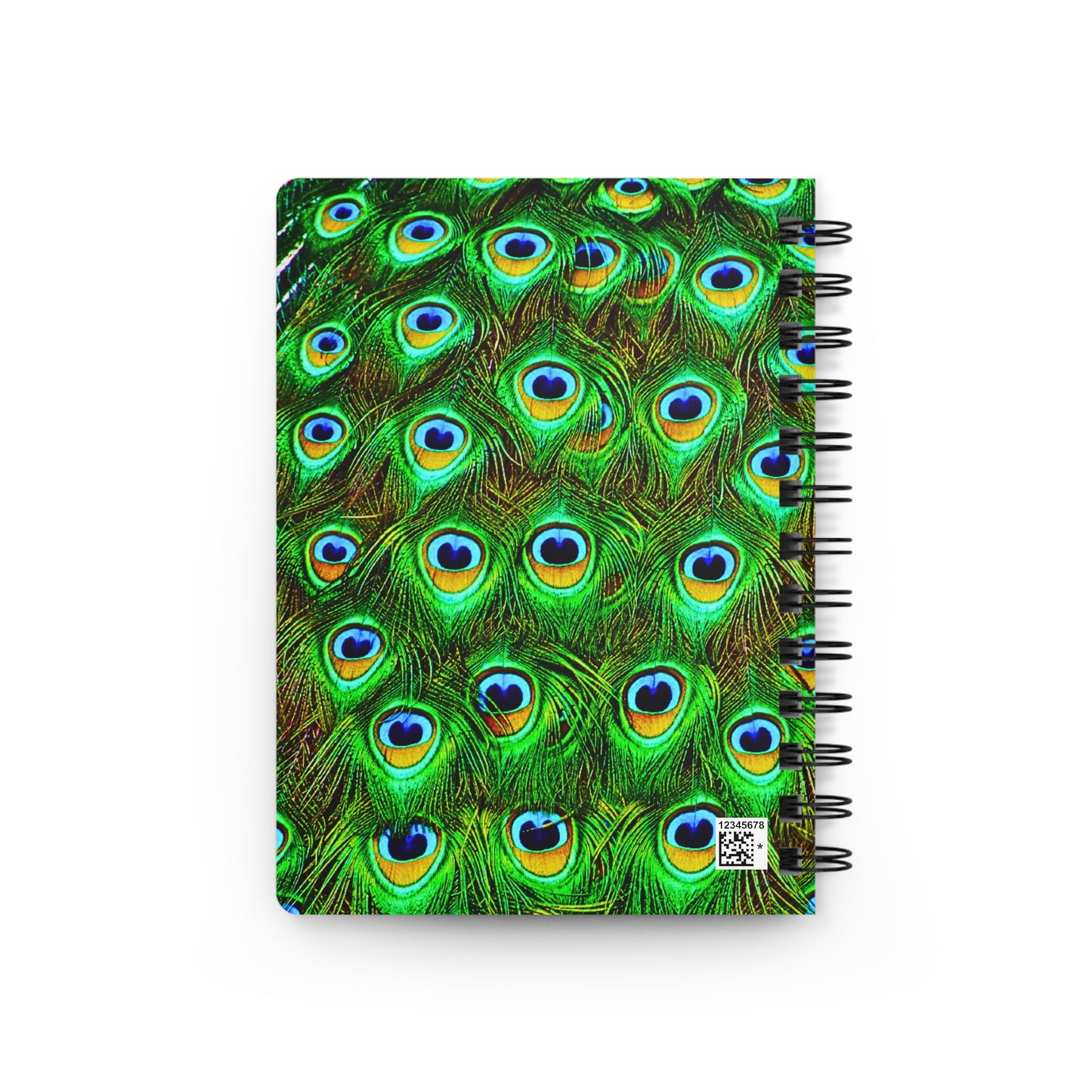 Peacock Plume Writing Sketch Inspiration Spiral Bound Journal