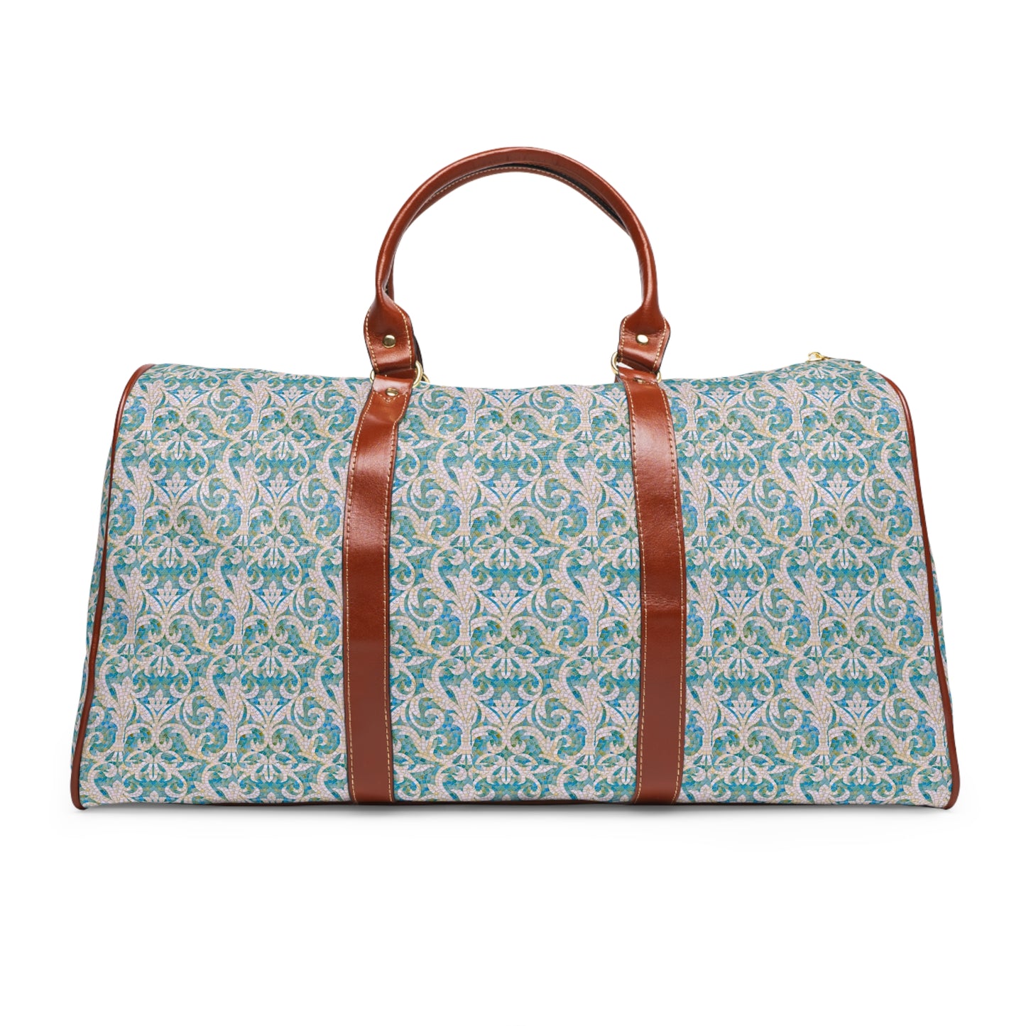 Aqua Mosaic Tile Waterproof Travel Bag