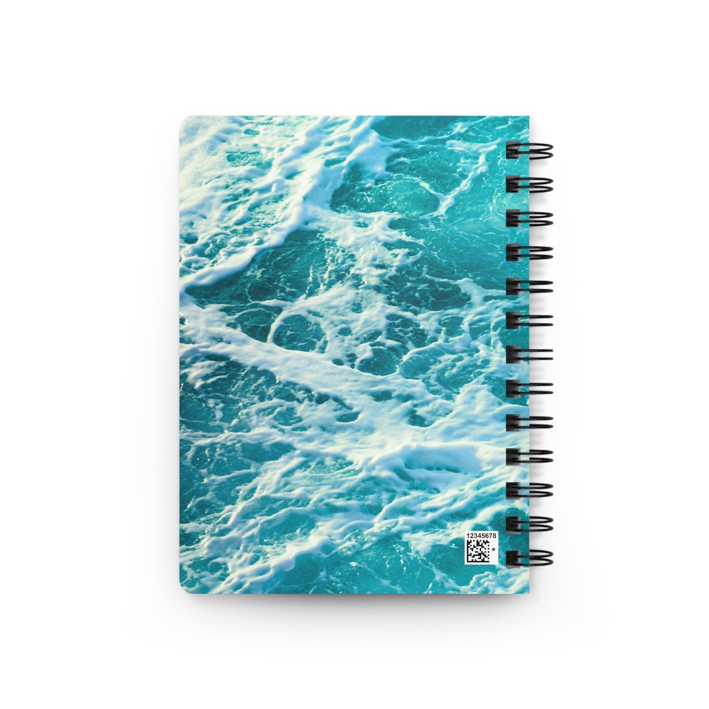 Ocean Blue Coastal Writing Sketch Inspiration Spiral Bound Journal