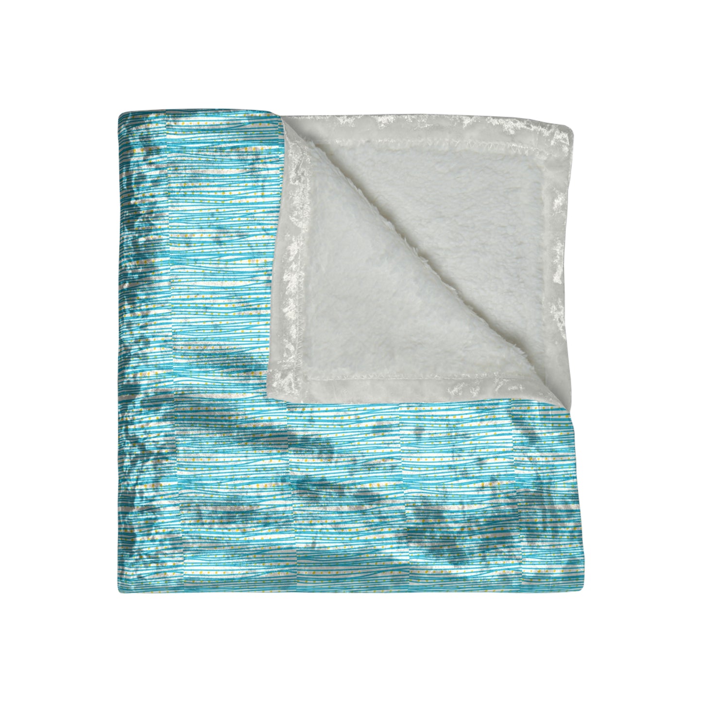 Pool Splash Decorative Summer Warm Cozy Shimmer Crushed Velvet Blanket