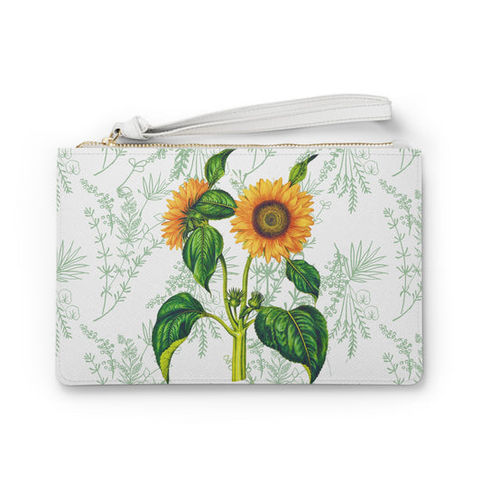 Summer Sunflower Botanical Daytime Evening Pouch Clutch Bag (Limited Edition July 2024)