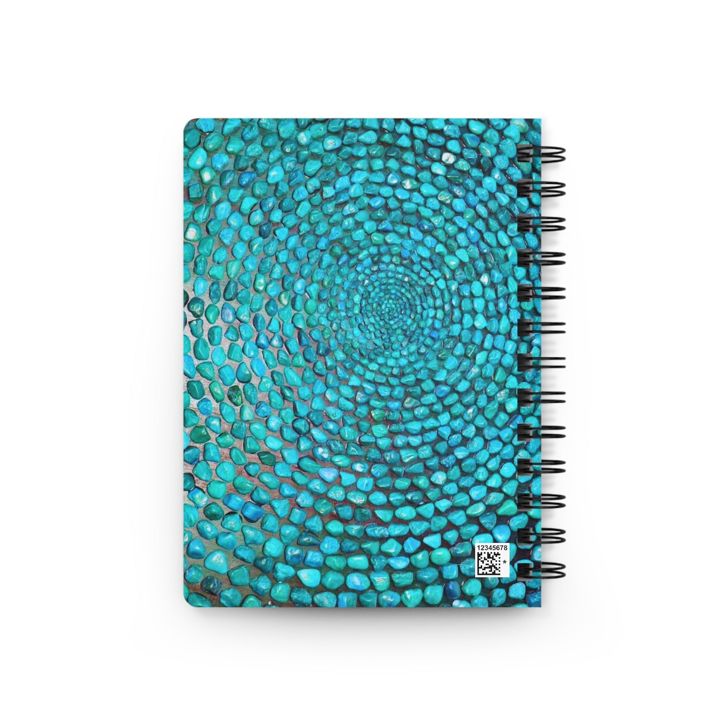 Turquoise Stone Writing Sketch Inspiration Travel  Spiral Bound Journal