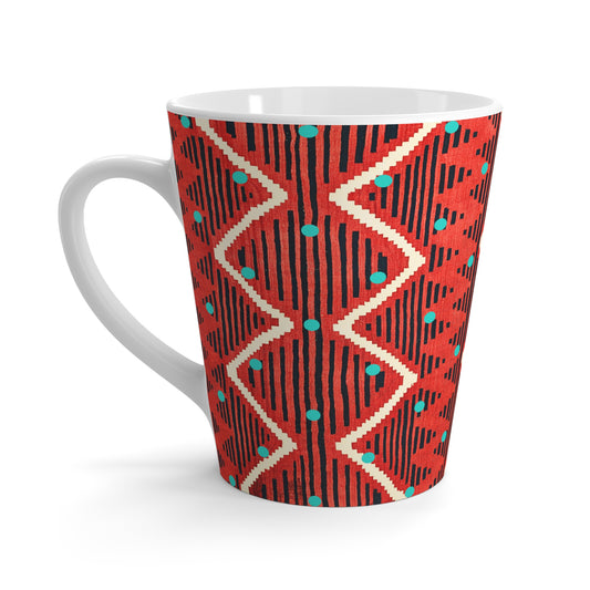 Taos Chili Pepper Decorative Pattern Cappucino Latte Mug