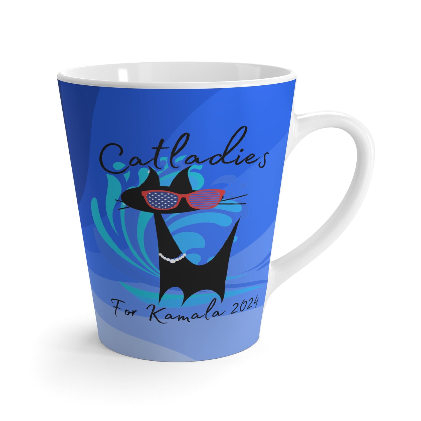 Cat Ladies for Kamala 2024 Latte Mug