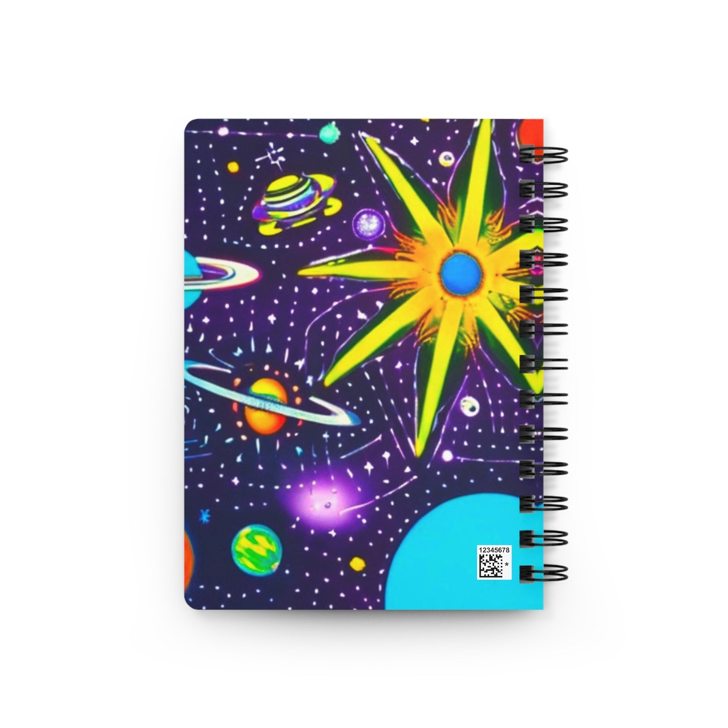 Bright Star Universe Saturn Planets Solar System Writing Sketch Adventure Spiral Bound Journal