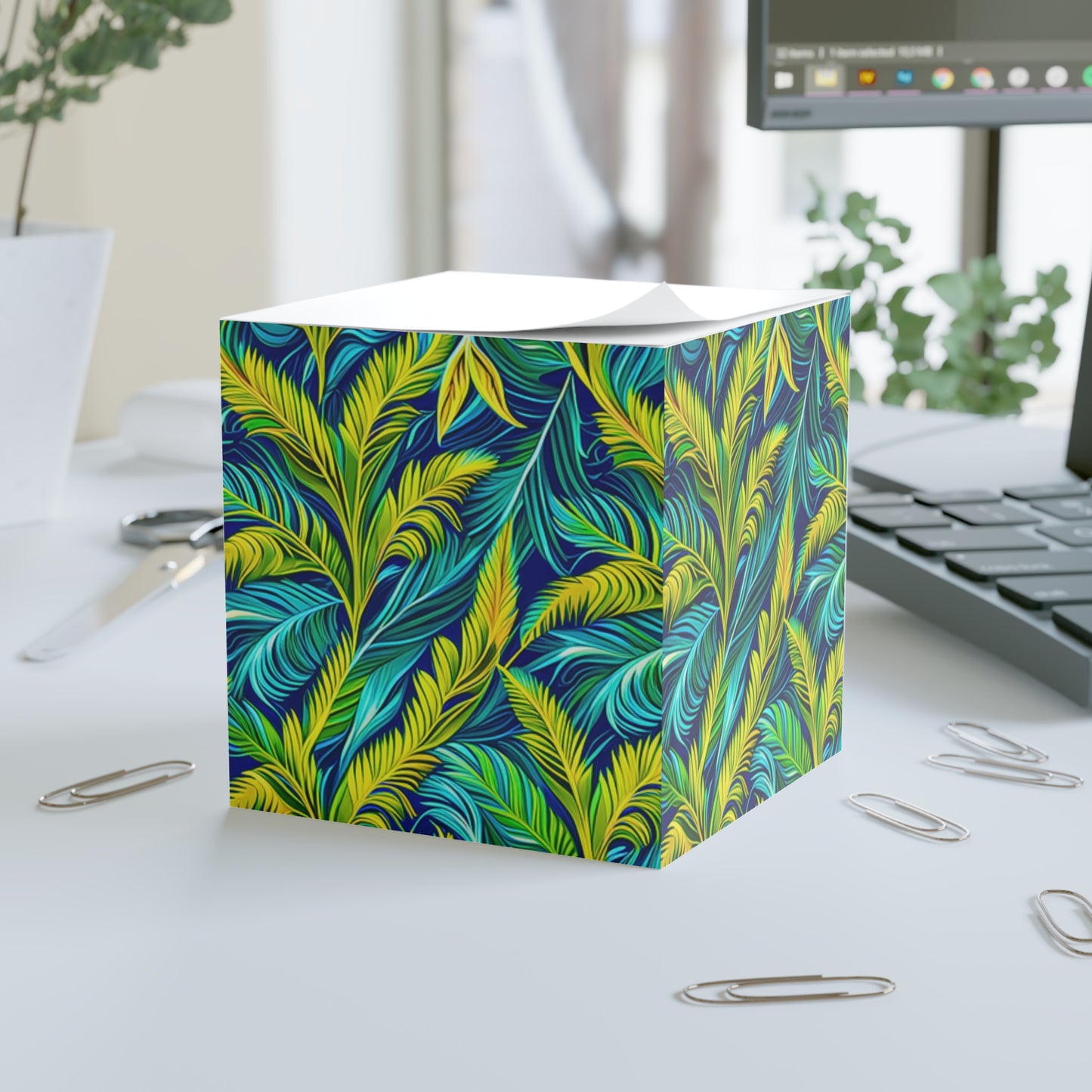 Madagascar Tropical Forest Palms Indian Ocean Africa Paper Note Cube