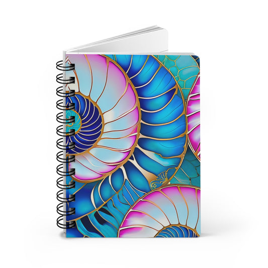 Cloisonne Nautilus Shell Writing Sketch Inspiration Spiral Bound Journal