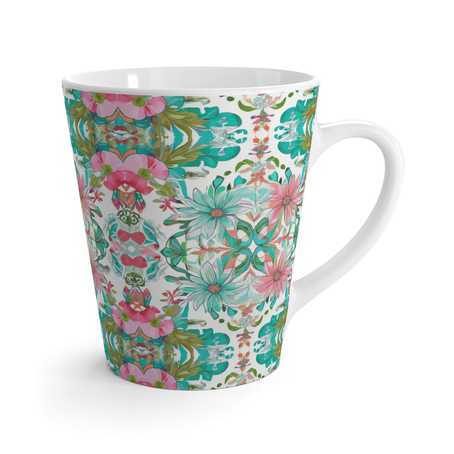 English Pink Pastels Floral Garden Hot Beverage Cappuccino Tea Latte Mug
