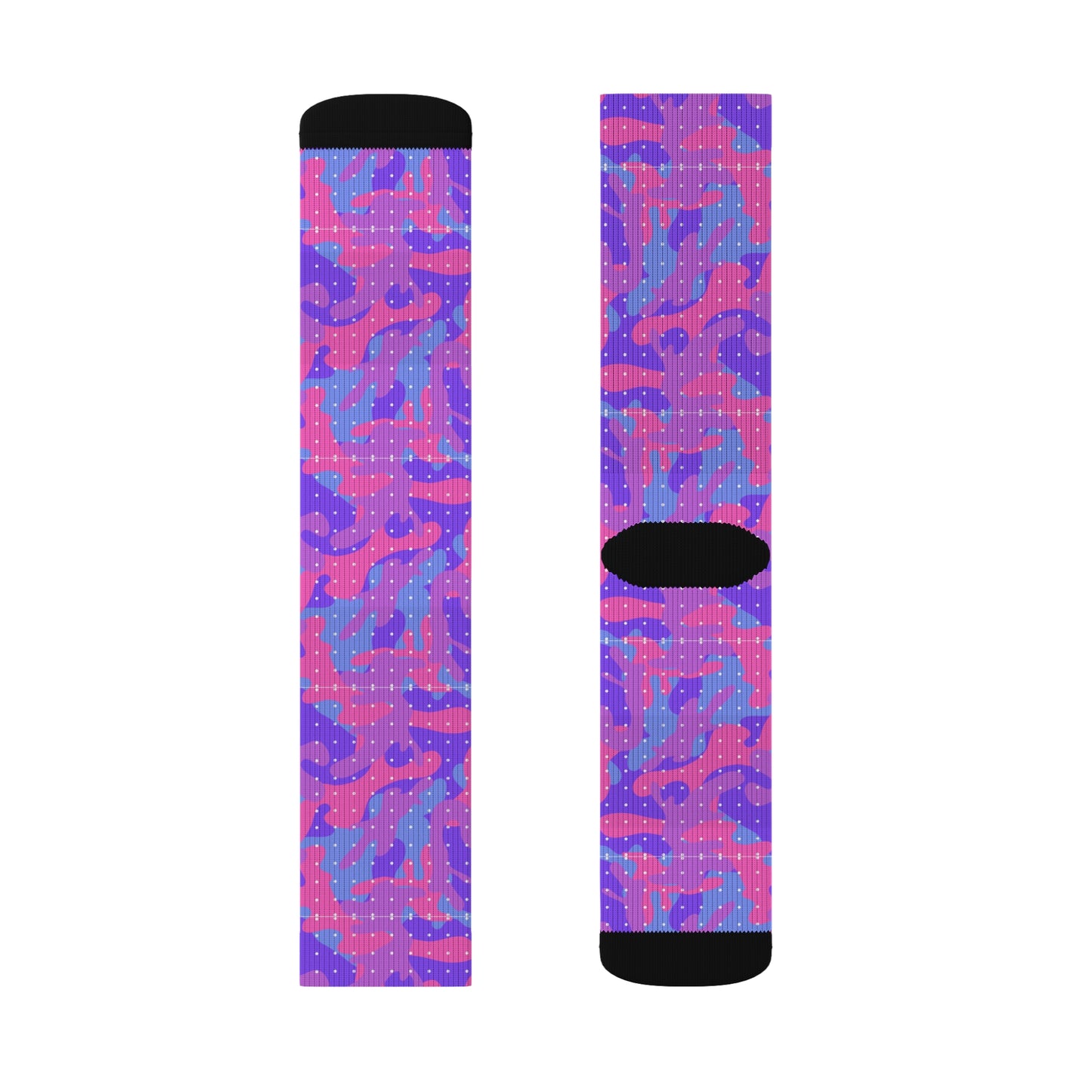 Pink Lava Camo Decorative Pattern Sublimation Socks