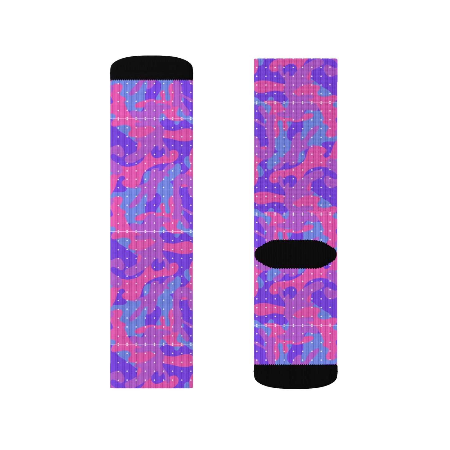 Pink Lava Camo Decorative Pattern Sublimation Socks