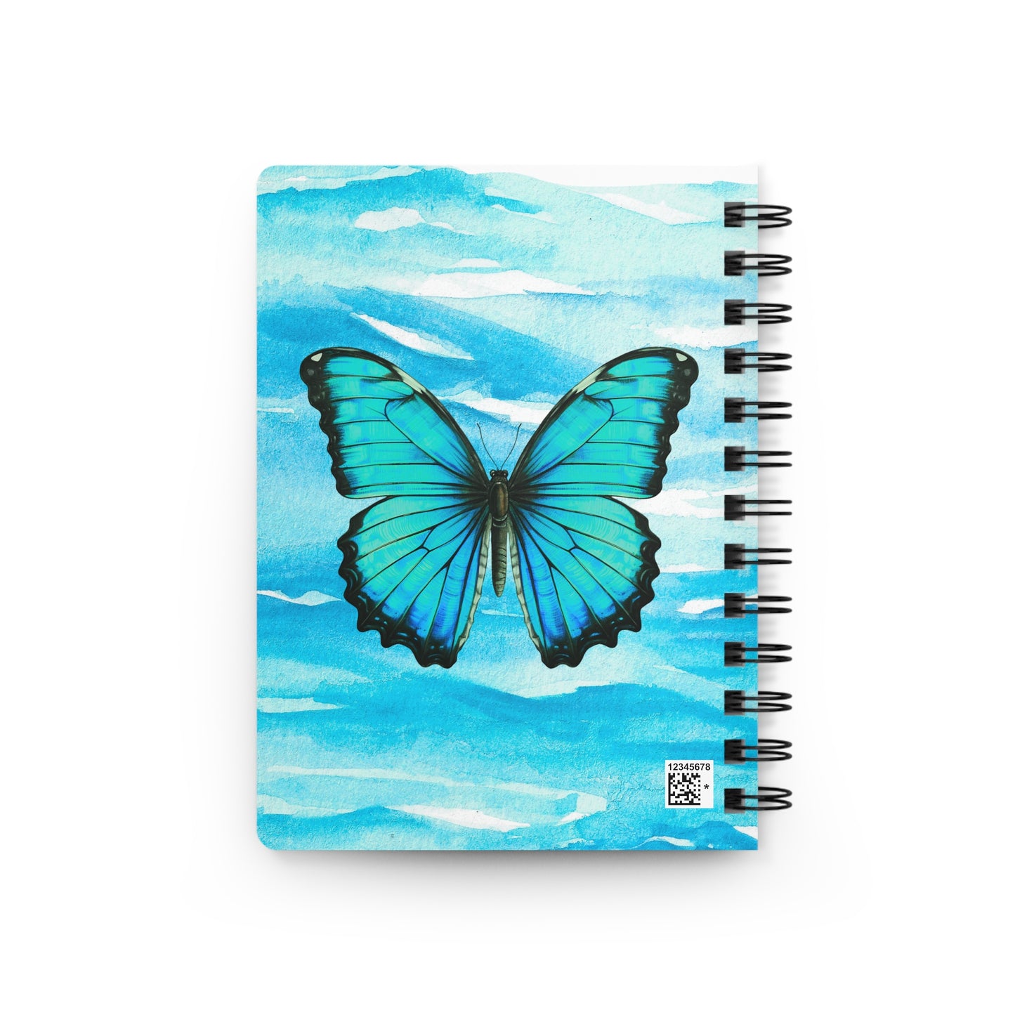 Butterfly Ocean Coastal Writing Sketch Inspiration Spiral Bound Journal