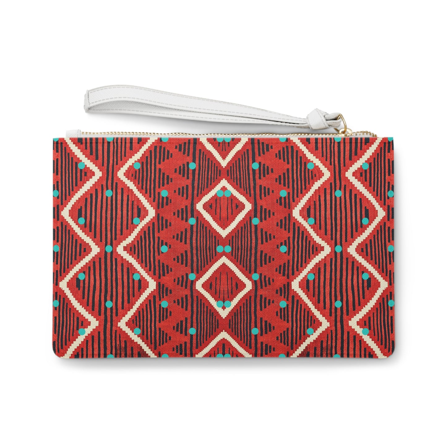 Taos Chili Pepper Decorative Pattern Pouch Clutch Bag