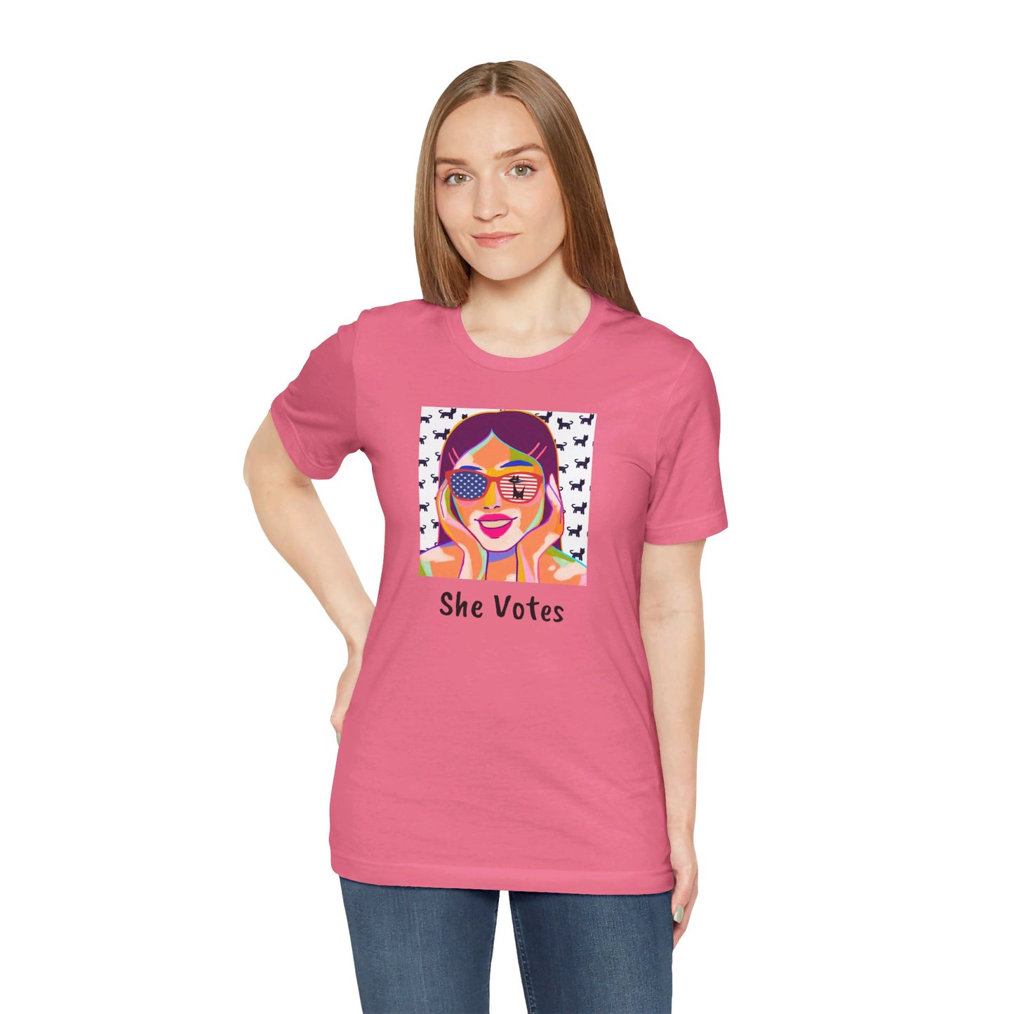 She Votes Unisex Jersey Short Sleeve Tee