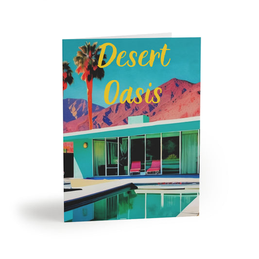 Desert Oasis Palm Springs Note Greeting Cards (8pcs)