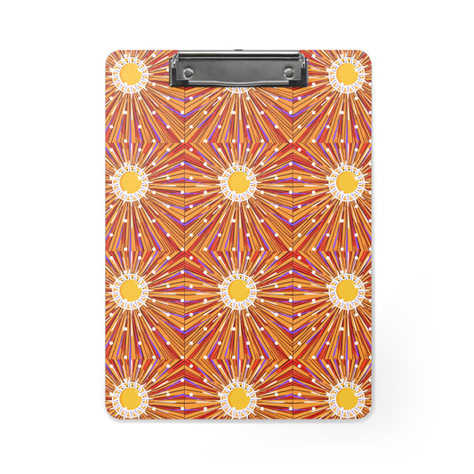 August Sunburst Desk Organizer Clipboard