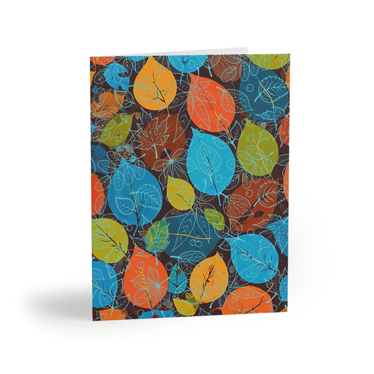 Scattered Leaves Greeting Cards (8 pcs)