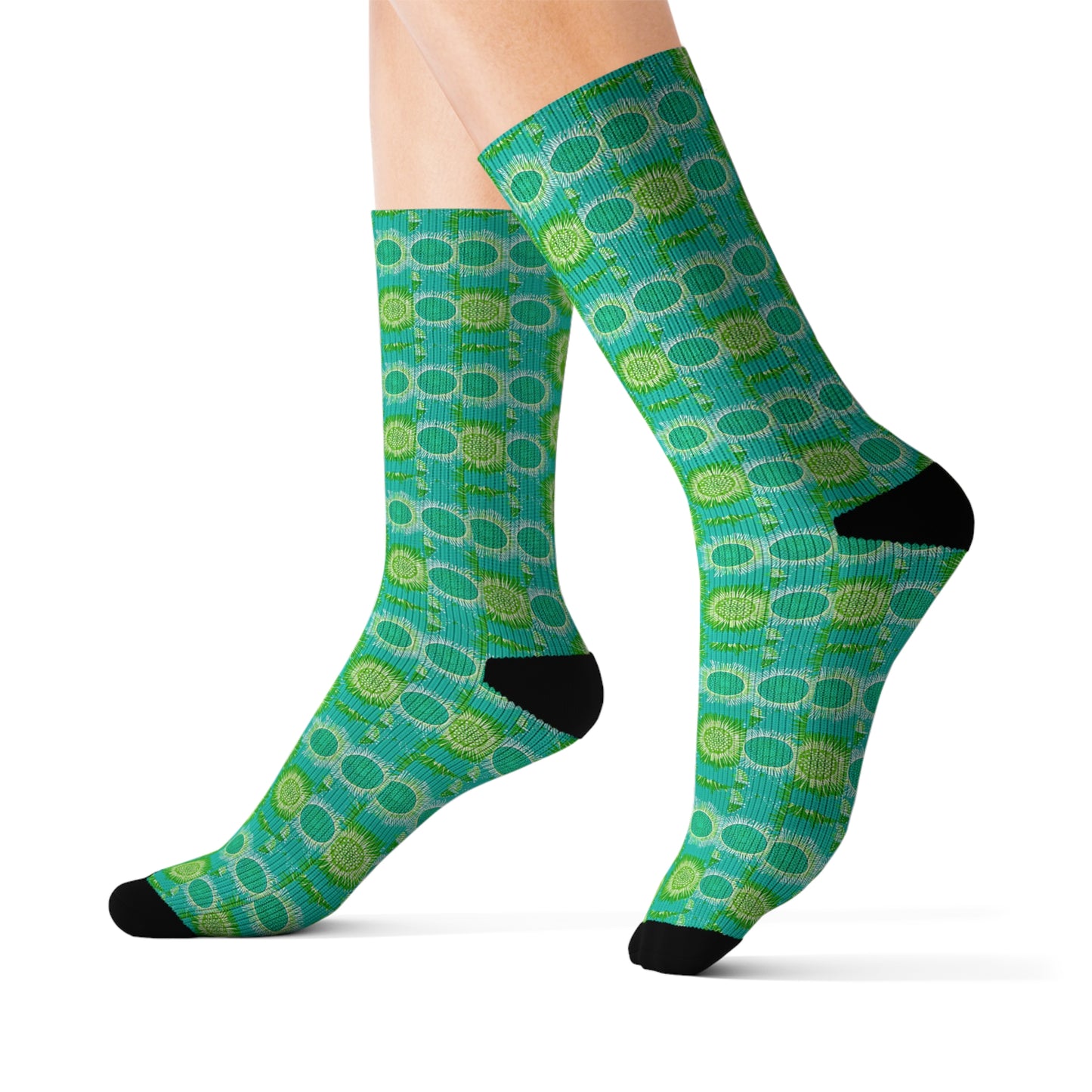 Midcentury Modern Wallpaper Pattern Sublimation Socks