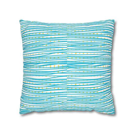 Pool Splash Summer Decorative Spun Polyester Pillow Cover