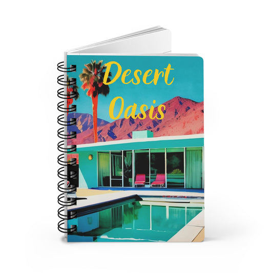 Desert Oasis Palm Springs Writing Sketch Inspirations Spiral Bound Journal