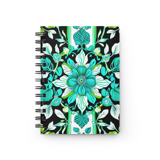 Spring Floral Coronation Decorative Writing Sketch Inspiration Spiral Bound Journal