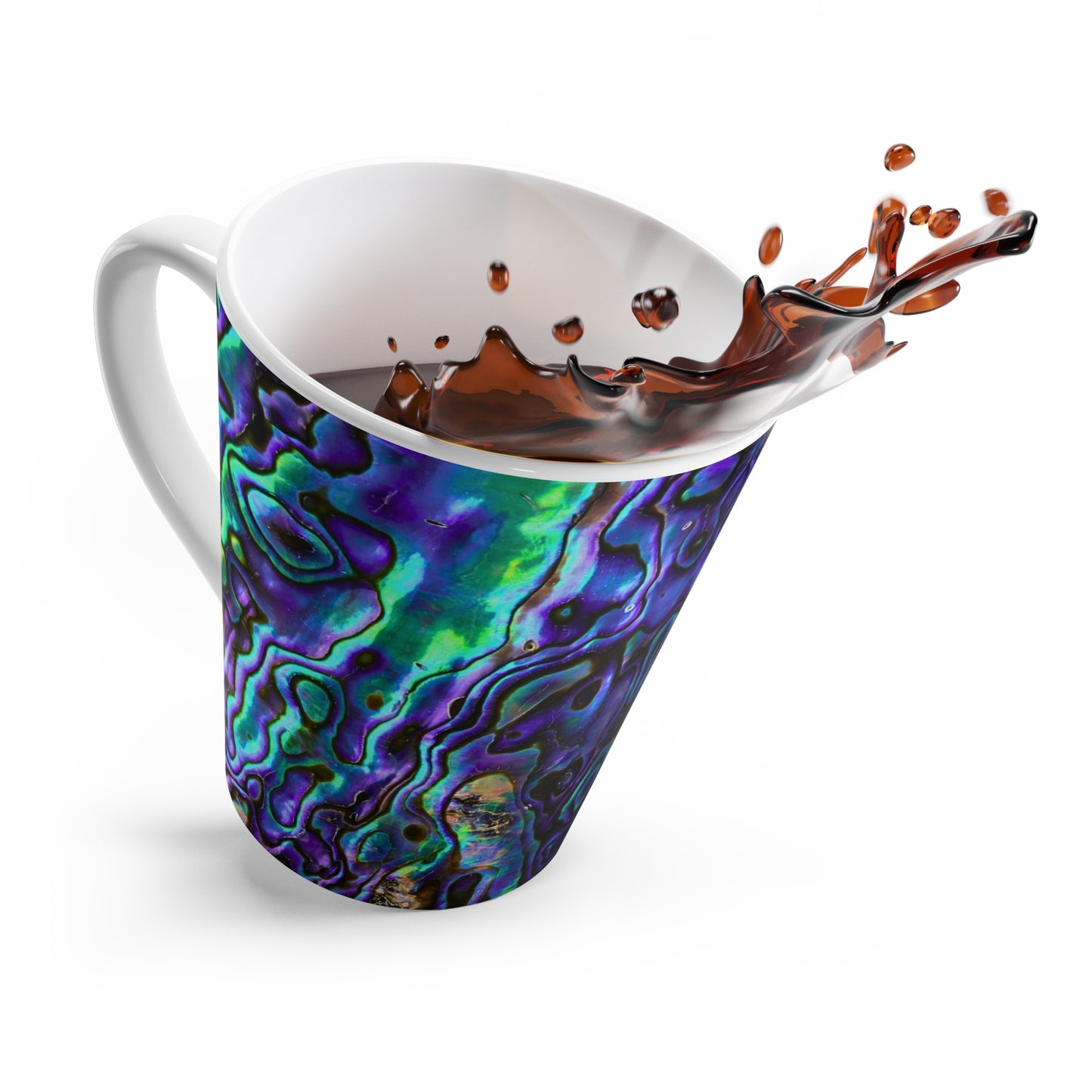 Abalone Jewels Natural Shell Ocean Abstract  Hot Beverage Cappuccino Tea Latte Mug