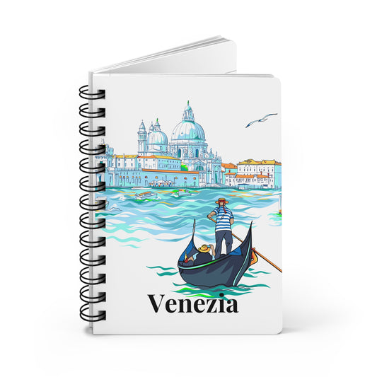 Venezia Italian Vintage Writing Sketch Inspiration Spiral Bound Journal