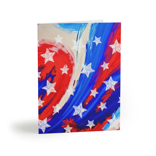 American Celebration July 4th Greeting Cards Set of 8