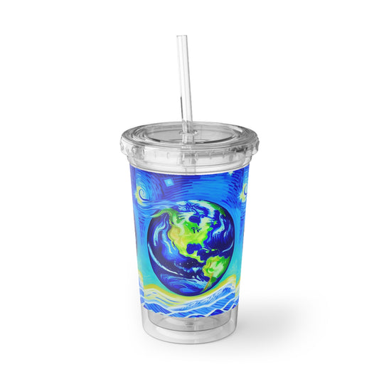 Mother Earth Decorative Cold Beverage Suave Acrylic Cup