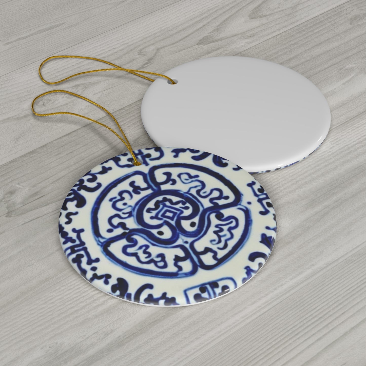 Chinese Symbol Decorative Pattern Ming Dynasty Ceramic Ornament