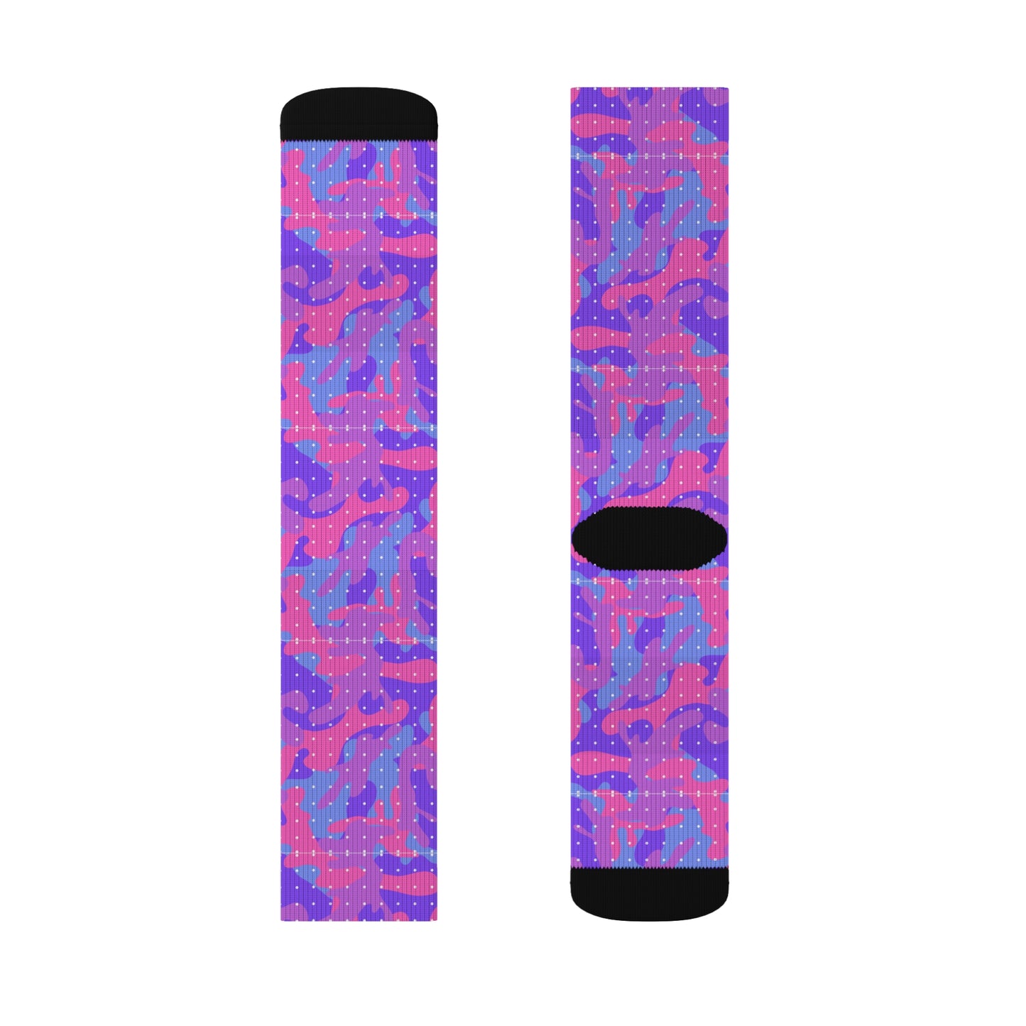 Pink Lava Camo Decorative Pattern Sublimation Socks