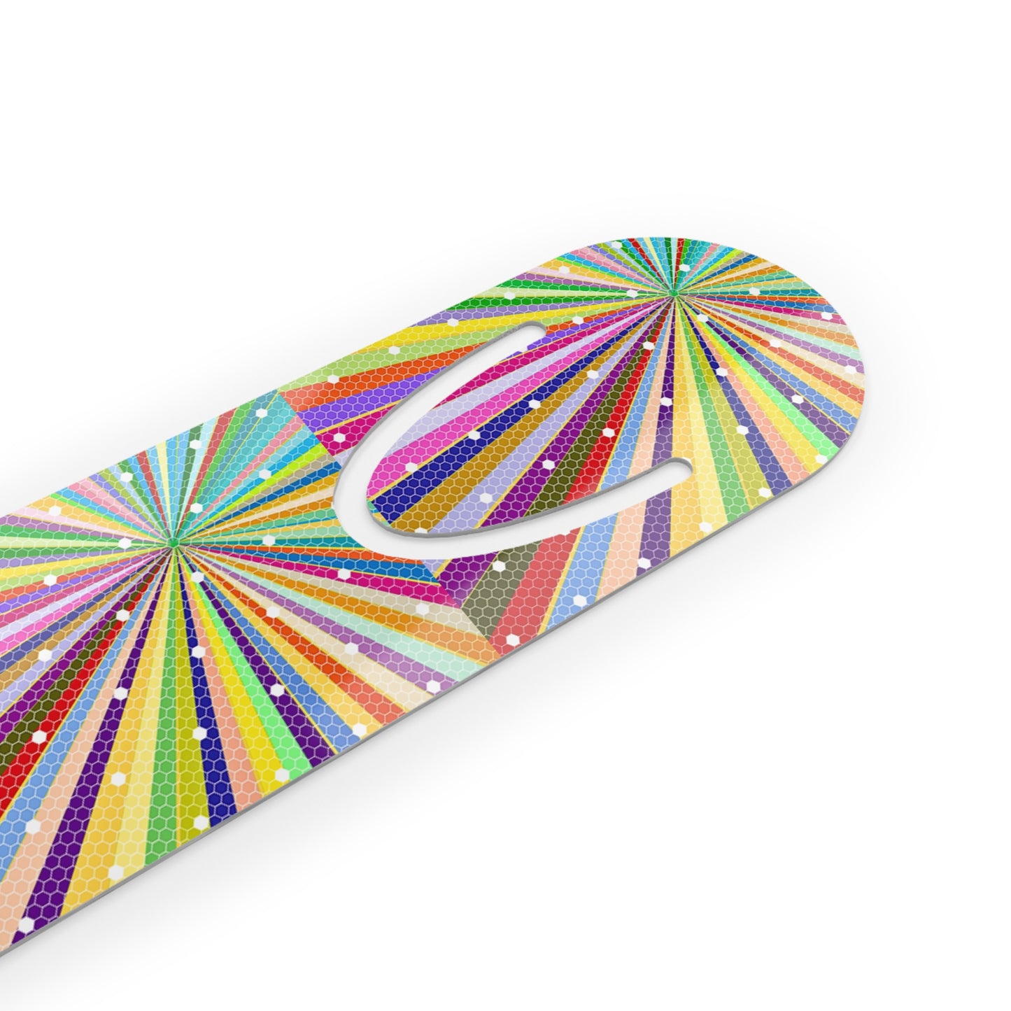 Spiral Spectrum Rainbow Reading Decorative Bookmark