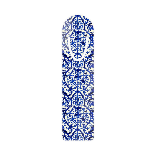 Portuguese Blue and White Tile Pattern Reading Decorative Bookmark