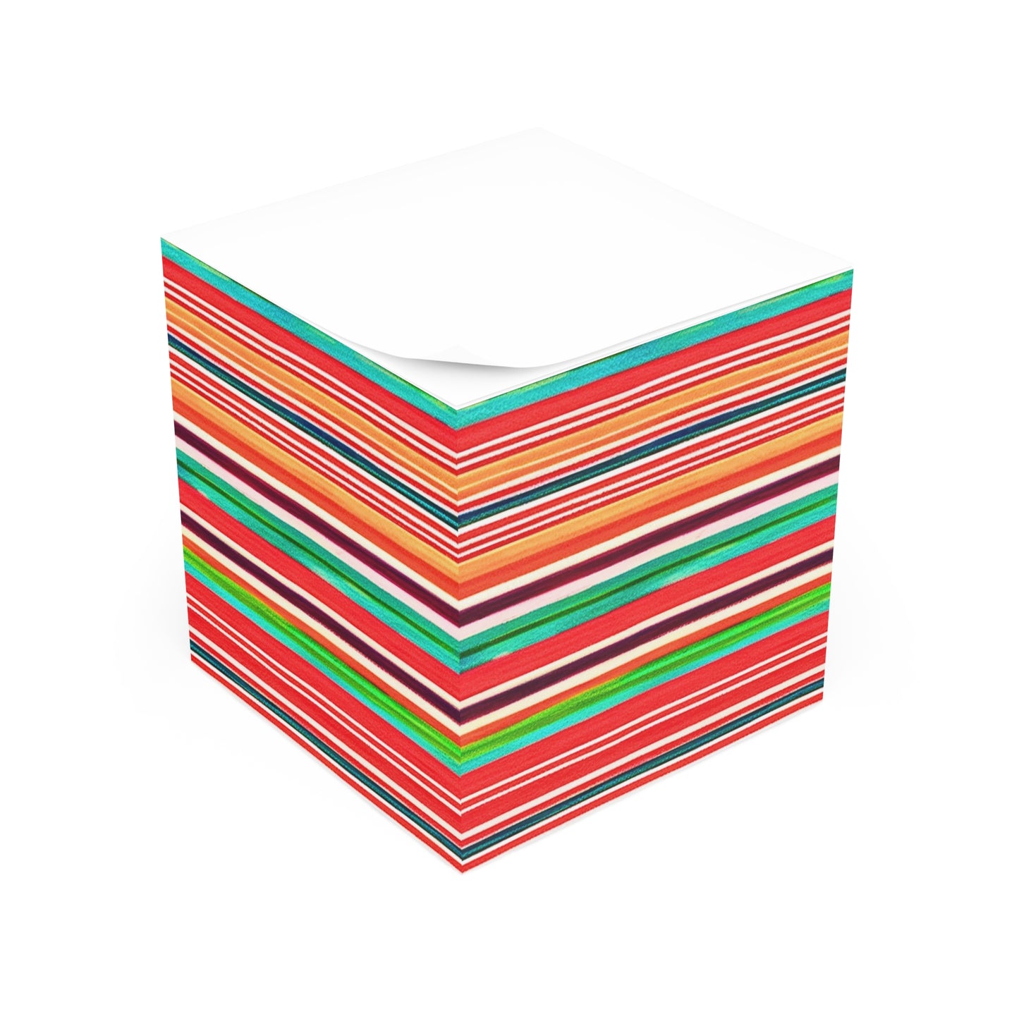 Serape Mexican Blanket Southwestern Stripes Fiesta Paper Note Cube