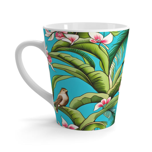 Tropical Orchid Bird Forest Coastal Ocean Beach House Hot Beverage Coffee Chai Tea Cappuccino Latte Mug
