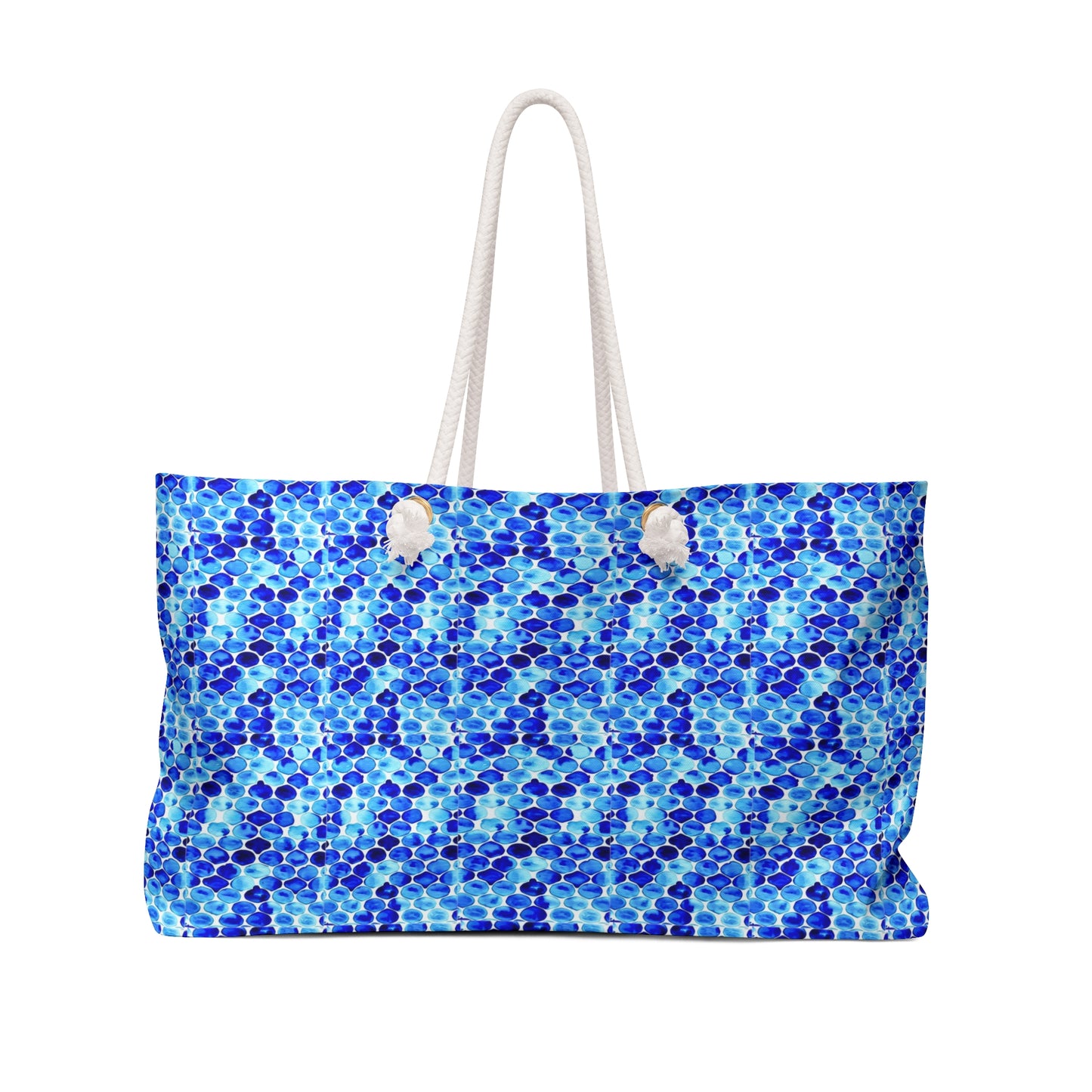 Blue Sea Glass Shopper Market Weekender Bag