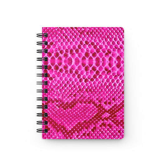 Pink Snakeskin "LOVE" Meditation Writing Inspiration Spiral Bound Journal