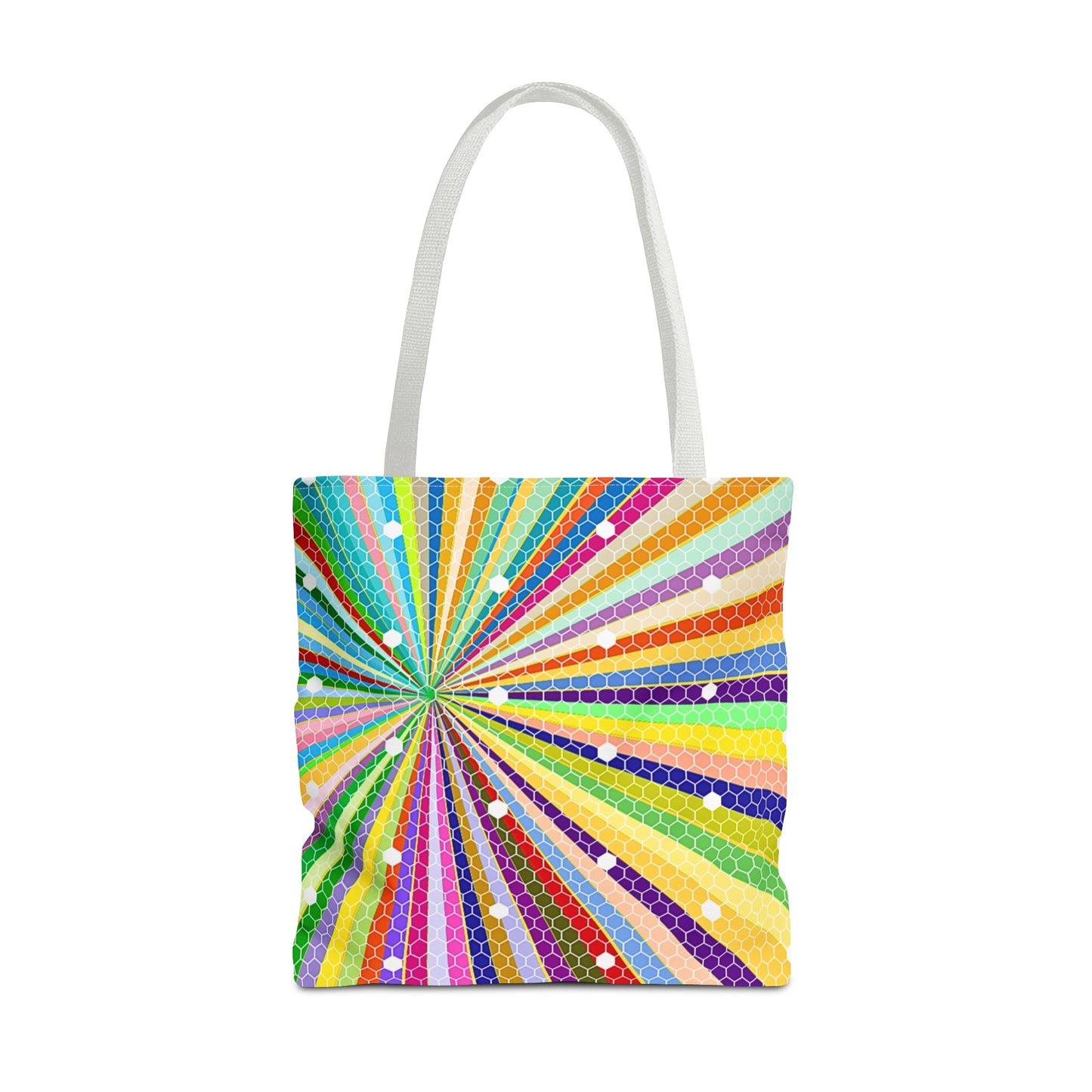 Spiral Spectrum Rainbow Book Tote Bag