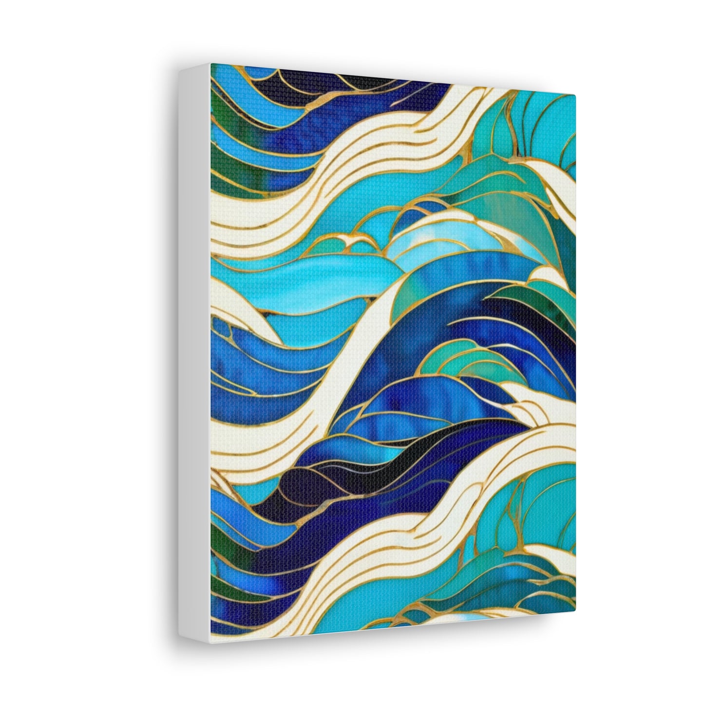 Cloisonne Waves Art Canvas Gallery Wraps