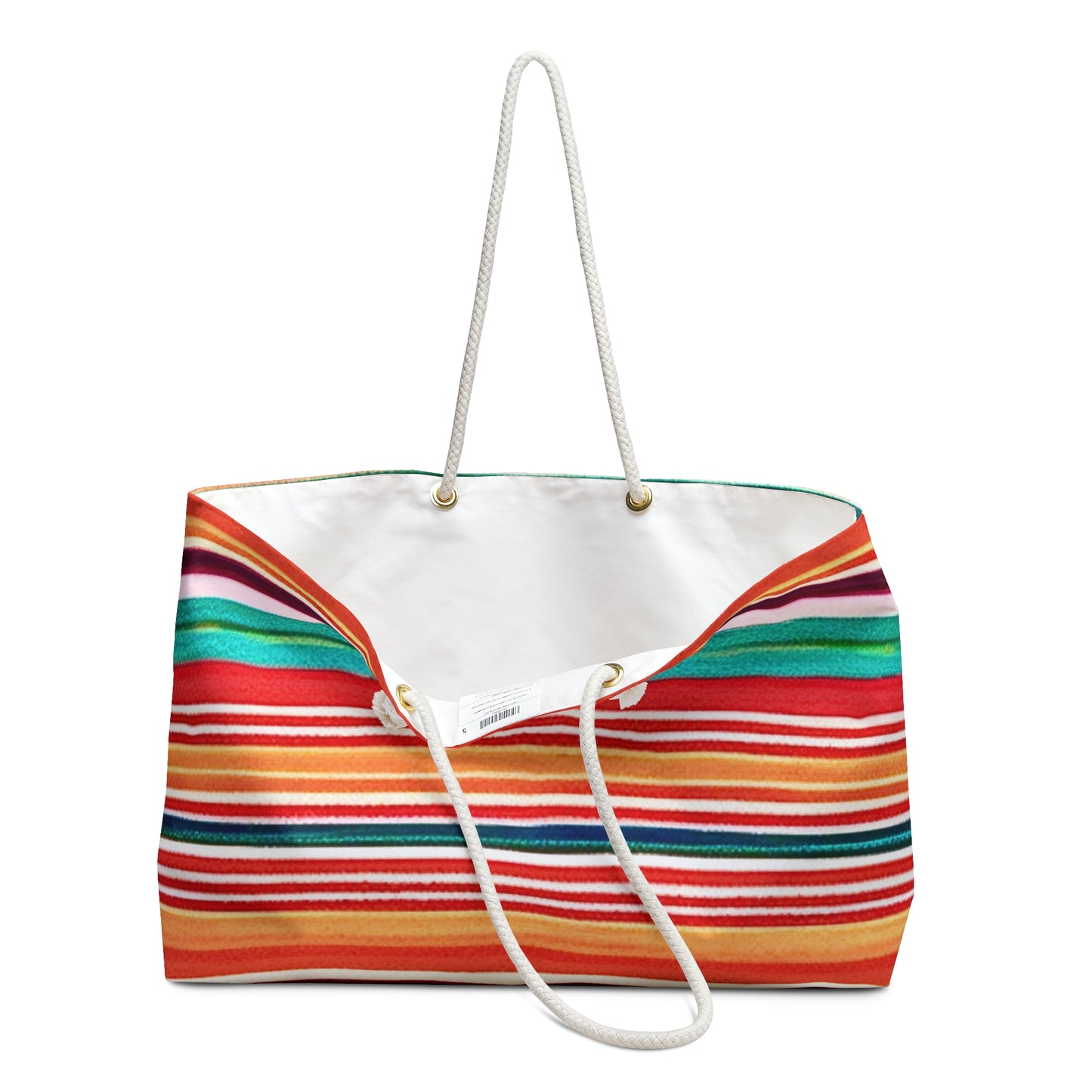 Serape Mexican Blanket Southwestern Stripes Shopper Market Beach Weekender Bag