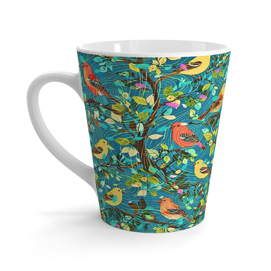 Birds of Joy Cappuccino Latte Mug