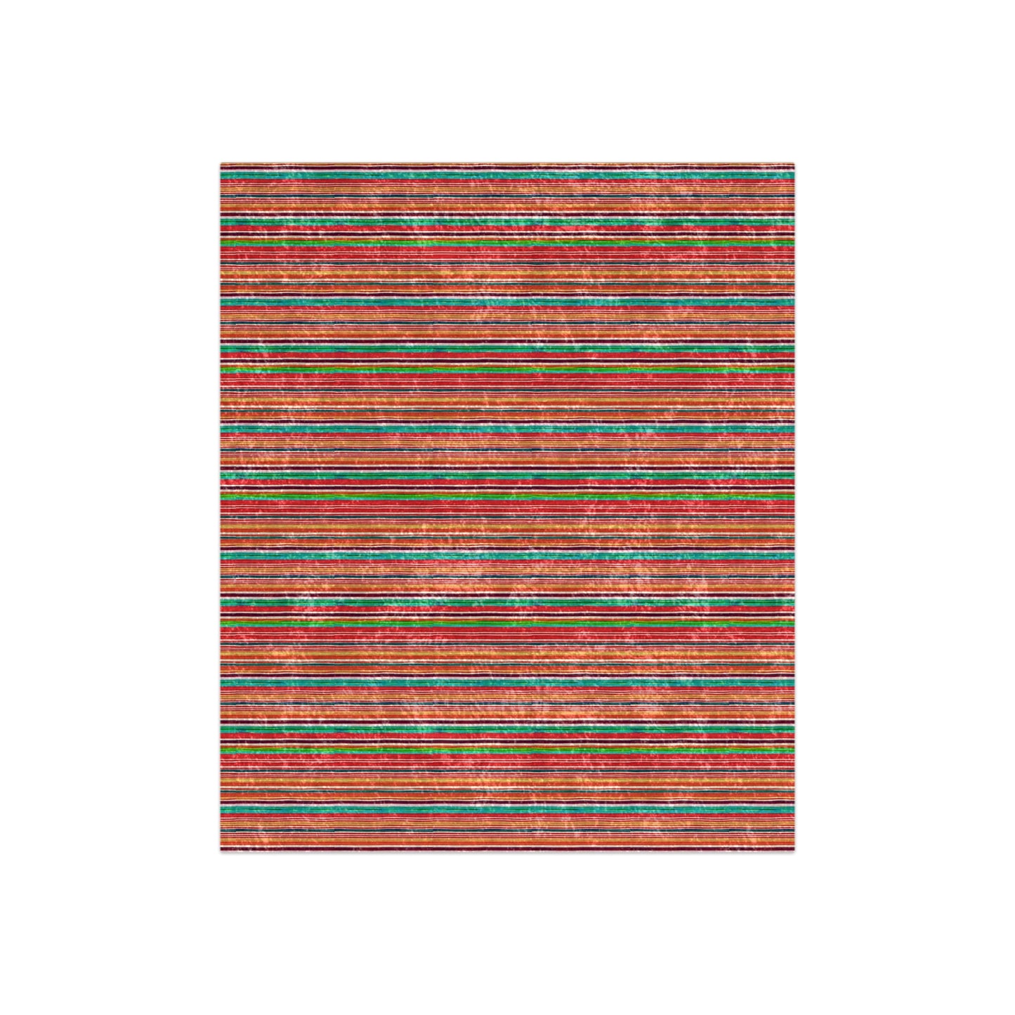 Serape Stripes Mexican Fiesta Pattern Western Cozy Warm Lounge Designer Collection Crushed Velvet Blanket