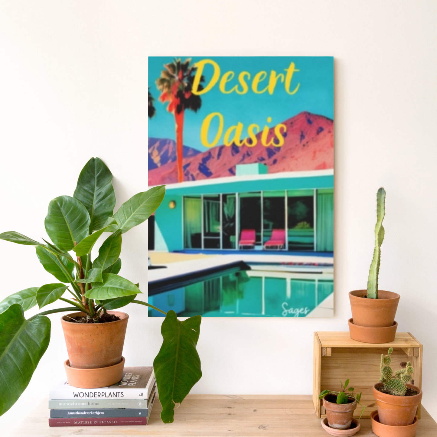 Desert Oasis Palm Springs Art Canvas Gallery Wraps